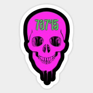 Ladybird Food Co. Pink Skull Sticker